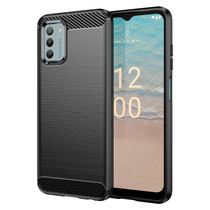 For Nokia G310 Carbon Fiber Brushed Texture TPU Phone Case(Black)