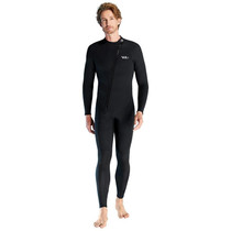 DIVE & SAIL 1.5mm Warm One-Piece Wetsuit Cold Resistant Swimming And Snorkeling Suit, Size: XXL(Male Black)