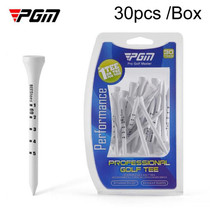 30pcs /Box PGM QT029 Golf Wooden Tee Limit Adjustable Height Ball Spike Golf Depth Marker Tee(69mm)