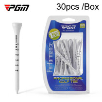 30pcs /Box PGM QT029 Golf Wooden Tee Limit Adjustable Height Ball Spike Golf Depth Marker Tee(83mm)
