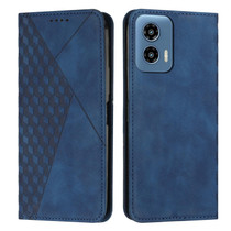 For Motorola Moto G Play 5G 2024/Moto G 5G 2024 Diamond Splicing Skin Feel Magnetic Leather Phone Case(Blue)