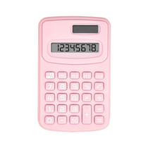 Small Solid Color Calculator Dormitory Student Office Exam Tool(Pink)