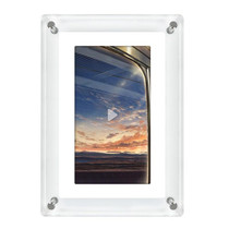 7 inch Acrylic HD Digital Photo Frame Desktop Smart Motion Video Player Ornament(Transparent)