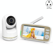 VB803 Built-in Lullabies PTZ Rotation HD Baby Security Camera 5-inch Baby Monitor(AU Plug)