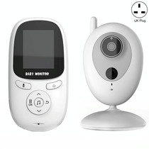 R306 Room Temperature Monitor Intercom Camera 2.0-inch Night Vision Wireless Baby Monitor(UK Plug)