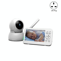 960 Infrared Night Vision Two-way Intercom Baby Monitor 5-inch Wireless Digital Monitor(UK Plug)