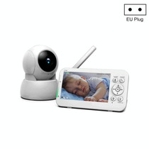 960 Infrared Night Vision Two-way Intercom Baby Monitor 5-inch Wireless Digital Monitor(EU Plug)