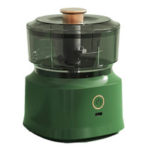 JRQ-01 Home Wireless Electric Meat Grinder Kitchen Garlic Pounder, Size: Electroplated Double-click(Green)