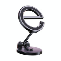 D38 Letter E Magnetic Folding Car Phone Holder Rotatable Dashboard Stick-On Navigation Stand