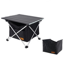 CLS Outdoor Folding Picnic Table Storage Hanging Bag Portable Invisible Pocket Storage Hanging Pocket,Style: Black Table + Small Pocket