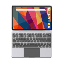 For iPad Pro 12.9 2020/2021/2022 Aluminum Alloy Bluetooth Touch Keyboard Leather Case(Silver)