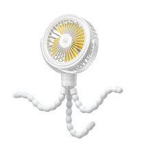 USAMS ZB289 Stroller Fan Type-C Portable Octopus Mini Fan(White)