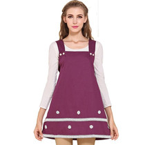 Square Collar Radiation Protection Maternity Dress (Color:Purple Size:XXL)