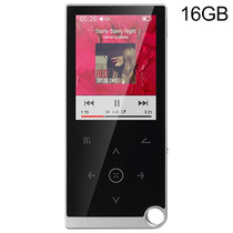 E05 2.4 inch Touch-Button MP4 / MP3 Lossless Music Player, Support E-Book / Alarm Clock / Timer Shutdown, Memory Capacity: 16GB without Bluetooth(Silver Grey)