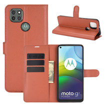For Motorola Moto G9 Power Litchi Texture Horizontal Flip Protective Case with Holder & Card Slots & Wallet(Brown)