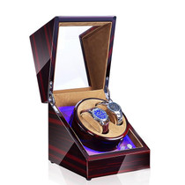 Watch Shaker Automatic Mechanical Watch Rotating Motor Winding Box, US / EU / UK Plug(Ebony Camel Flannel)