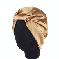 3 PCS TJM-433 Double Layer Elastic Headscarf Hat Silk Night Cap Hair Care Cap Chemotherapy Hat, Size:  M (56-58cm)(Khaki)