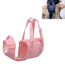 Pet Leash Senior Dogs Walking Aids Chest Harness, Size: L(Pink)