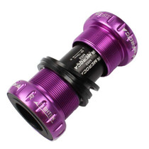 Meroca Mountain Bike Bottom Axle One Hollow Bb Bicycle Screw-In Bottom(Purple)