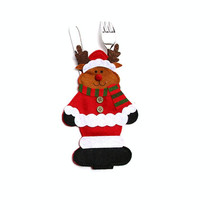 10 PCS Christmas Knife And Fork Cover Christmas Decorations(Elk)