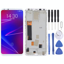 TFT LCD Screen for Meizu 16X Digitizer Full Assembly with Frame, Not Supporting Fingerprint Identification(White)
