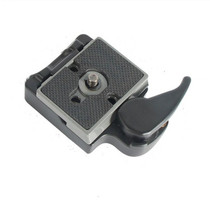 BEXIN Tripod Head Quick Release Plate Holder For Manfrotto 200PL-14(Black)