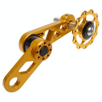 Litepro Folding Bike Guide Wheel LP Oval Chainring Chain Zipper Rear Derailleur Chain(Gold)