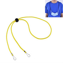 10 PCS Mask Anti-lost Adjustable Lanyard and Ear Hook(Yellow)