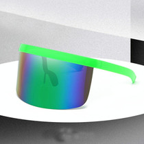 Large Frame Full Protection Outdoor Boy & Girl Sunglasses UV-proof Baby Sunglasses, Frame color: Green Frame Green Film