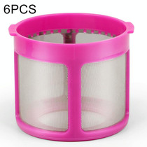 6 PCS Filter Mesh Cover Vacuum Cleaner Mite Dust Removal Accessories For Puppy D-602A/D-607/D-616/D-609(Pink)