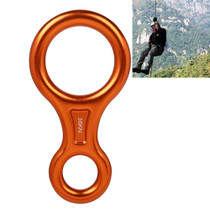 Climbing Rescue Figure 8 Descender Rappelling Gear Belay Device (Orange)