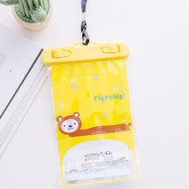 10 PCS Large Outdoor Photo Transparent Waterproof Cartoon Mobile Phone Bag, Style:Puppy