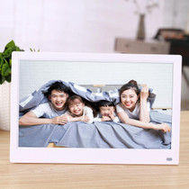 12.5 inch FHD LED Display Digital Photo Frame with Holder & Remote Control, MSTAR V56 Program, Support USB / SD Card Input (White)