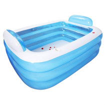 Three-layer Thickened Adult Insulated Inflatable Swimming Pool Baby Tub, Size:150 x 105 x 55cm