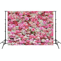 2.1m x 1.5m Flower Wall Simulation Rose Wedding Party Arrangement 3D Photography Background Cloth(H2)