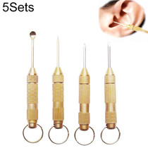 5 Sets 4 in 1 Multifunctional Portable Ear Spoon Tools