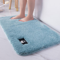 Bathroom Toilet Absorbent Bath Mat Carpet Bedroom Non-slip Foot Pad, Size:60x90cm(Light blue)