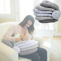 Baby Feeding Pillow Multi-functional Newborn Baby Breastfeeding Artifact Anti-vomiting Crib(Gray)