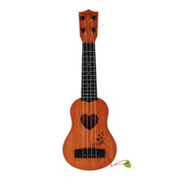 Children Simulation Musical Educational Toy Playable Ukulele Small Guitar(Mahogany)