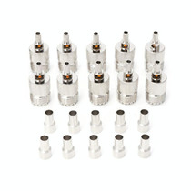 10 Sets UHF Female Jack Crimped RF Connector Coaxial Adapter