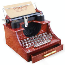 Birthday Girlfriend Retro Creative Teacher Day Typewriter Music Box