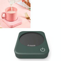 220V Intelligent 3 File Heating Constant Temperature Coffee Milk Tea Cocoa Juice Coaster Base Does without Cup, CN Plug(Green)