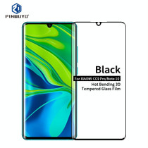 For Xiaomi CC9 Pro / Xiaomi  Note10 PINWUYO 9H 3D Hot Bending Tempered Glass Film(Black)