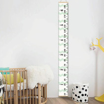 Wooden Wall Hanging Kids Growth Chart Height Measure Ruler Wall Sticker for Kids Room Home Decoration(Green Wave)