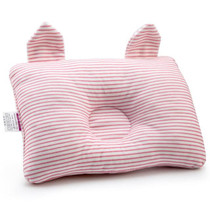 Baby Shaping Pillow Prevent Flat Head Infants Bedding Pillows for Baby Newborn Boy Girl(Pink)