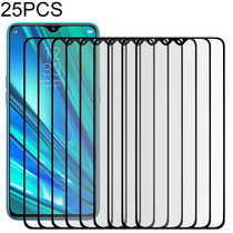 25 PCS For OPPO Realme 5 Pro Full Glue Full Cover Screen Protector Tempered Glass Film