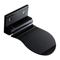 Wall Mounted Aluminium Alloy Bathroom Shower Foot Rest Footstool(Black)