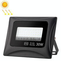 6500K Solar Lamp Outdoor Waterproof LED Floodlight, 30W