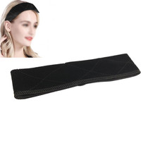 3 PCS Handmade Velvet Wig Hair Band Wig Fixed Headband(Black)