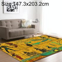 Retro Mat Flannel Velvet Carpet Play Basketball Game Mats Baby Crawling Bed Rugs, Size:147.3x203.2cm(Ethnic Tribe)
